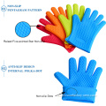 Guantes de silicona de cocción horno de microondas anti-guantes anti-escdo